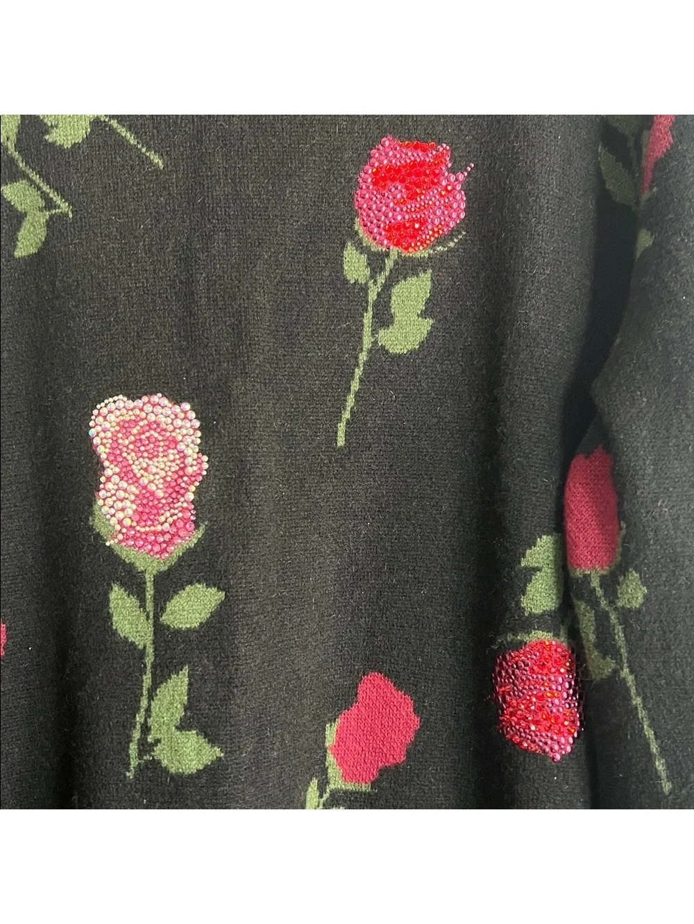 Libertine ‘BRAVA!’ Oversized Cardigan in Black Floral Women's Size XL, NEW w/Tag